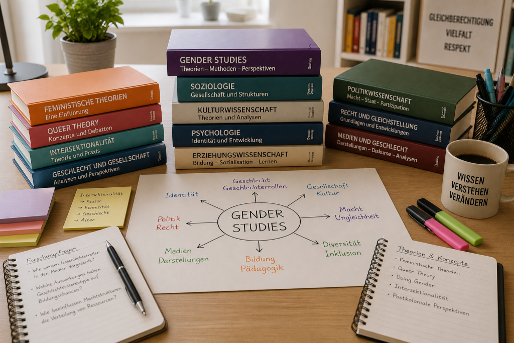 Fachliteratur und Arbeitsmaterialien für wissenschaftliche Arbeiten in den Gender Studies.